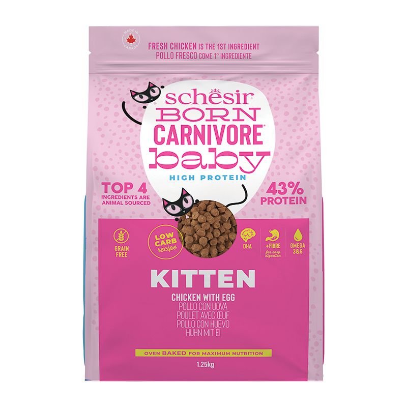 schesir kitten born carnivore Κοτόπουλο & Αυγό 1.25kg schesir kitten born carnivore Κοτόπουλο & Αυγό 1.25kg