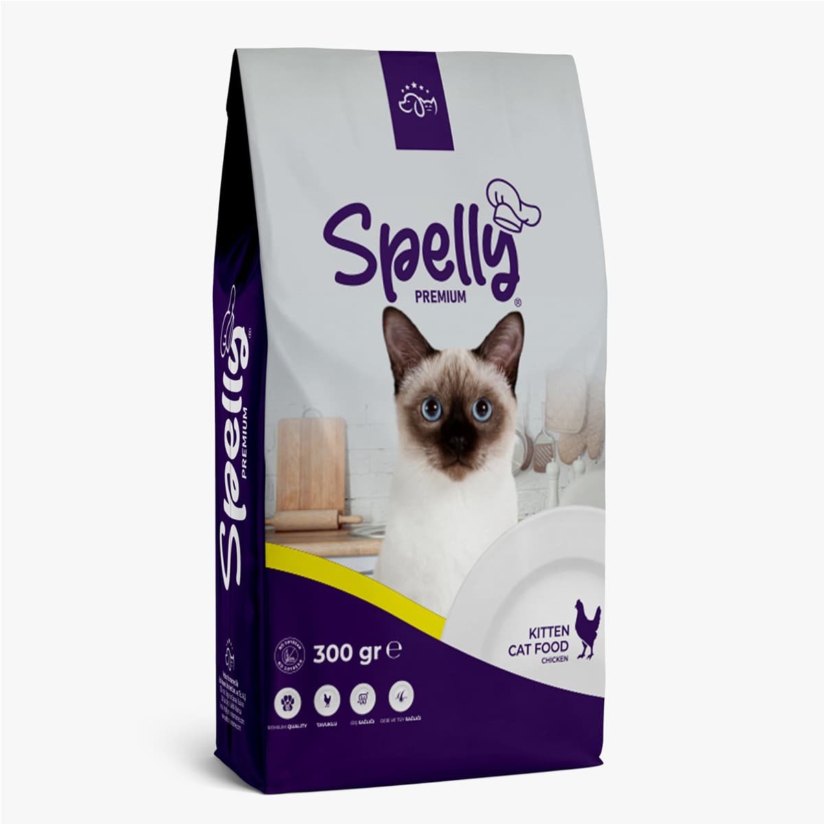 Spelly-Kitten-Food-Chicken-300gr Spelly Kitten Premium Ξηρά Τροφή για Γατάκια με Κοτόπουλο 300gr