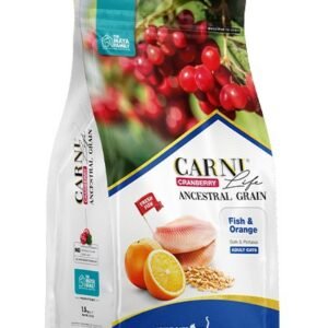 Maya Family Carni Life Cranberry 1.5kg ξηρά τροφή για ενήλικες γάτες με ψάρι και πορτοκάλι