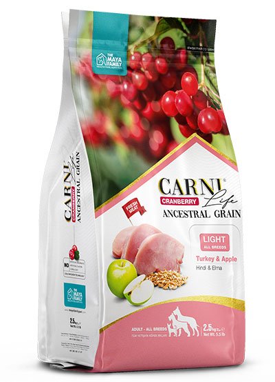 maya-family-carni-life-cranberry-2-5kg-light-xira-trofi-gia-enilikous-skilous-me-galopoila-kai-milo-pcl025011 Maya Family Carni Life Cranberry 2.5kg light ξηρά τροφή για ενήλικους σκύλους με γαλοπούλα και μήλο
