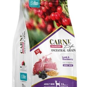 Maya Family Carni Life Cranberry 2,5kg ξηρά τροφή για ενήλικους και μικρόσωμους σκύλους με αρνί και μύρτιλο