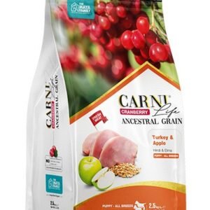 Maya Family Carni Life Cranberry 2.5kg ξηρά τροφή για κουτάβια με γαλοπούλα και μήλο