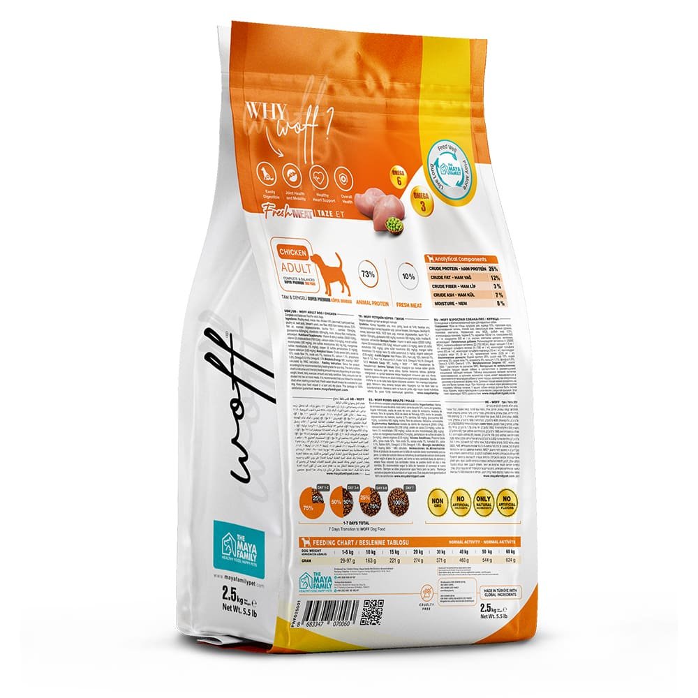 maya family woff 2 5kg xira trofi gia enilikous skilous me kotopoulo pwf025001 1 Maya Family Woff 2,5kg ξηρά τροφή για ενήλικους σκύλους με κοτόπουλο - Image 2