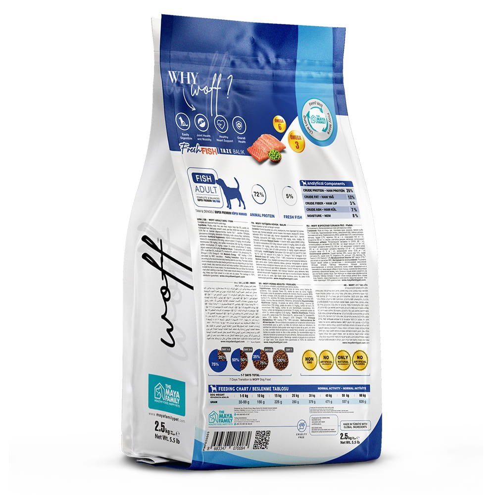 maya family woff 2 5kg xira trofi gia enilikous skilous me psari pwf025003 1 Maya Family Woff 2,5kg ξηρά τροφή για ενήλικους σκύλους με ψάρι - Image 3