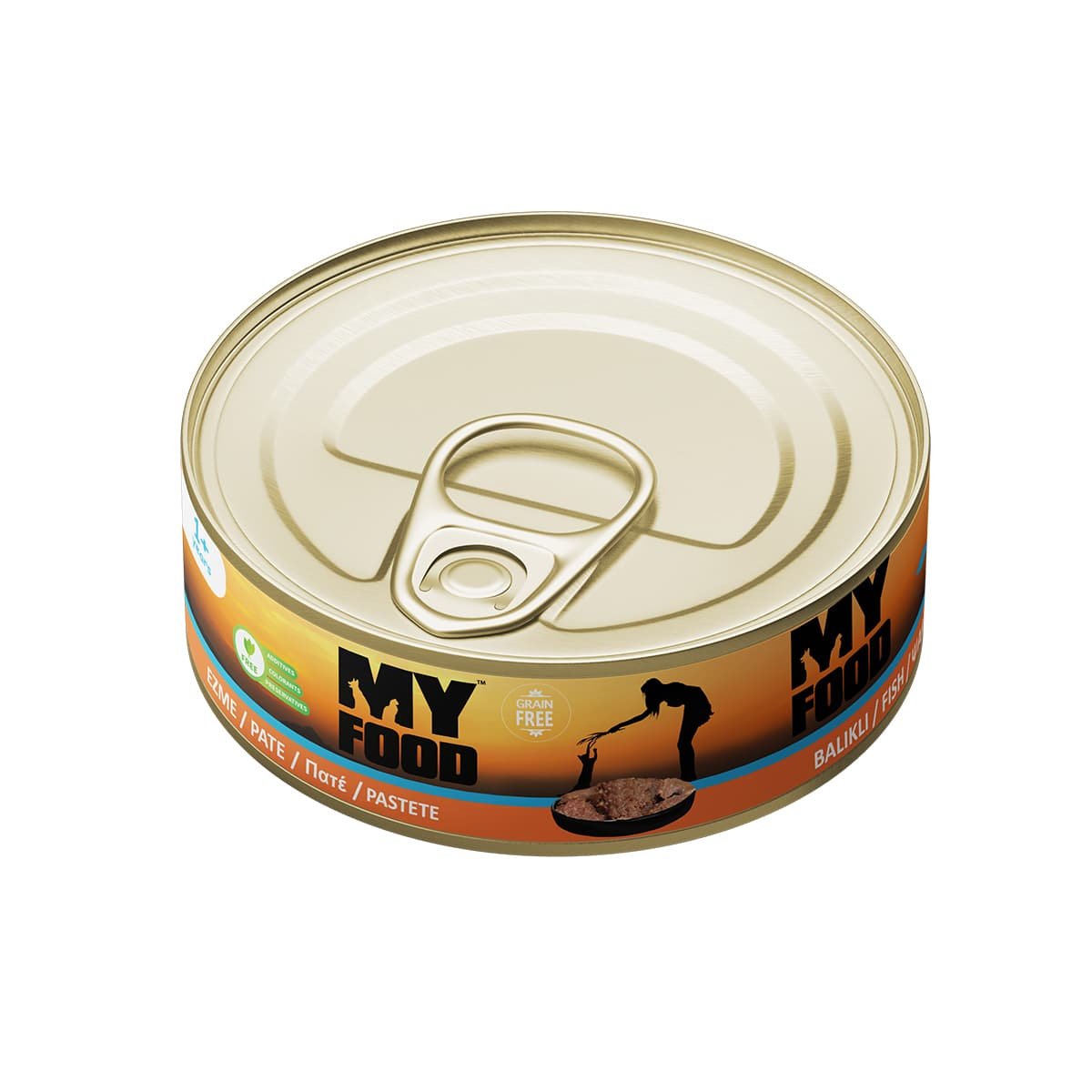 myfood-cat-fish-100gr Myfood Grain Free 100gr Υγρή Τροφή για Ενήλικες Γάτες Πατέ Ψαριού 12 τεμ