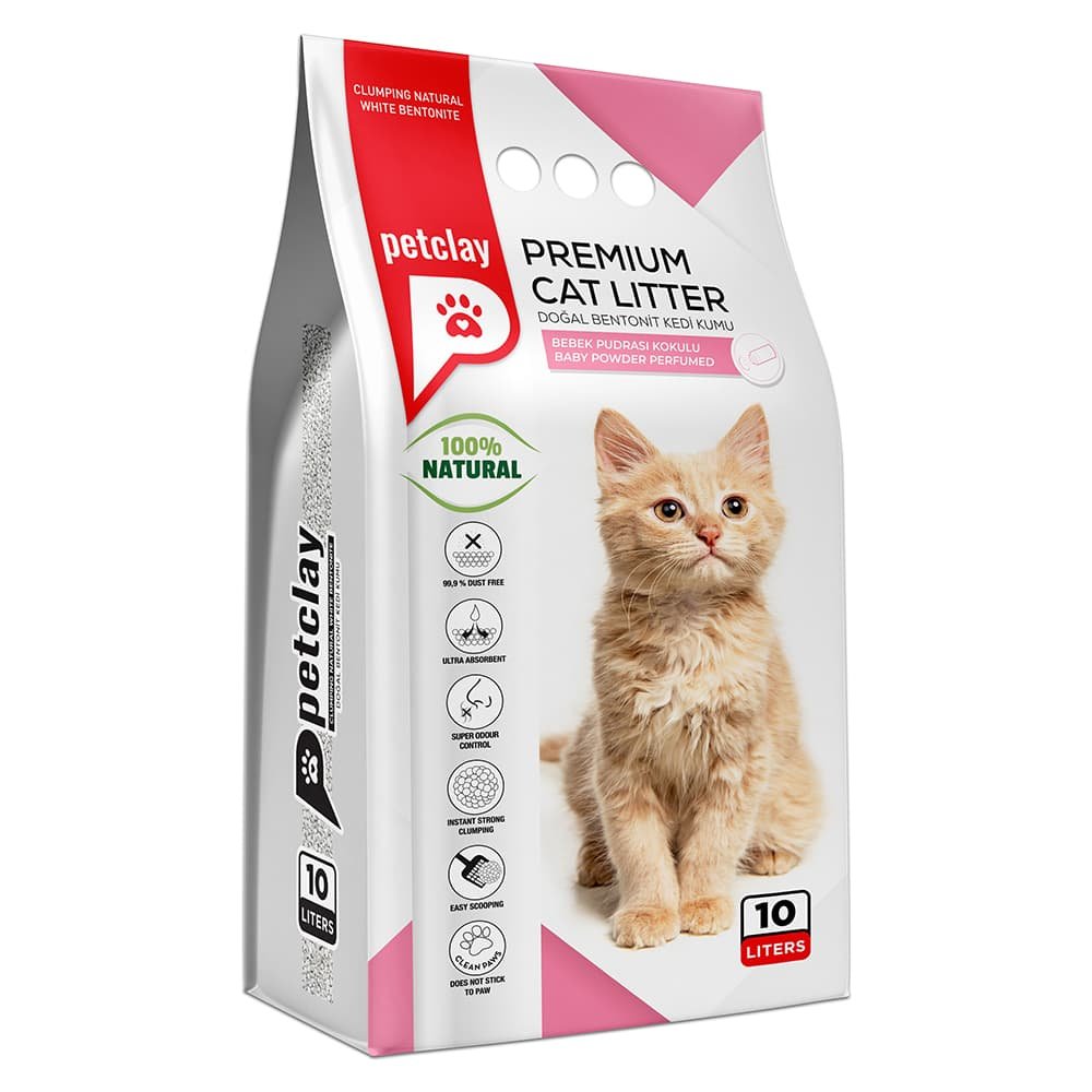 petclay-ammos-gatas-baby-powder-10lt-3738 Petclay Άμμος Γάτας Baby Powder 10lt