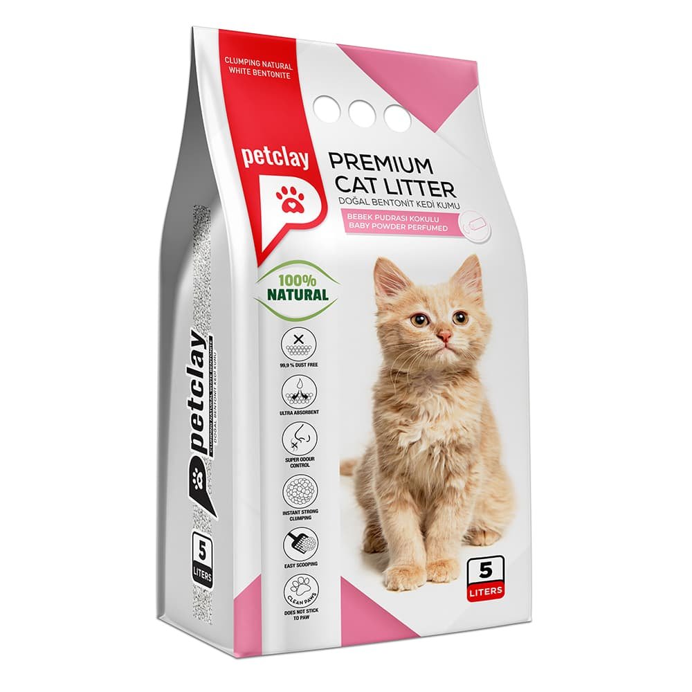 petclay-ammos-gatas-baby-powder-5lt-3702 Petclay Άμμος Γάτας Baby Powder 5lt