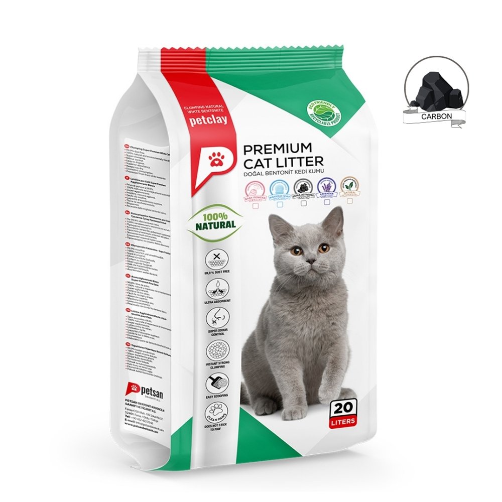 petclay-ammos-gatas-carbon-20lt-4063 Petclay Άμμος Γάτας Carbon 20lt