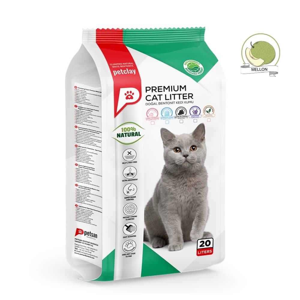 petclay-ammos-gatas-mellon-20lt-4060 Petclay Άμμος Γάτας Mellon 20lt