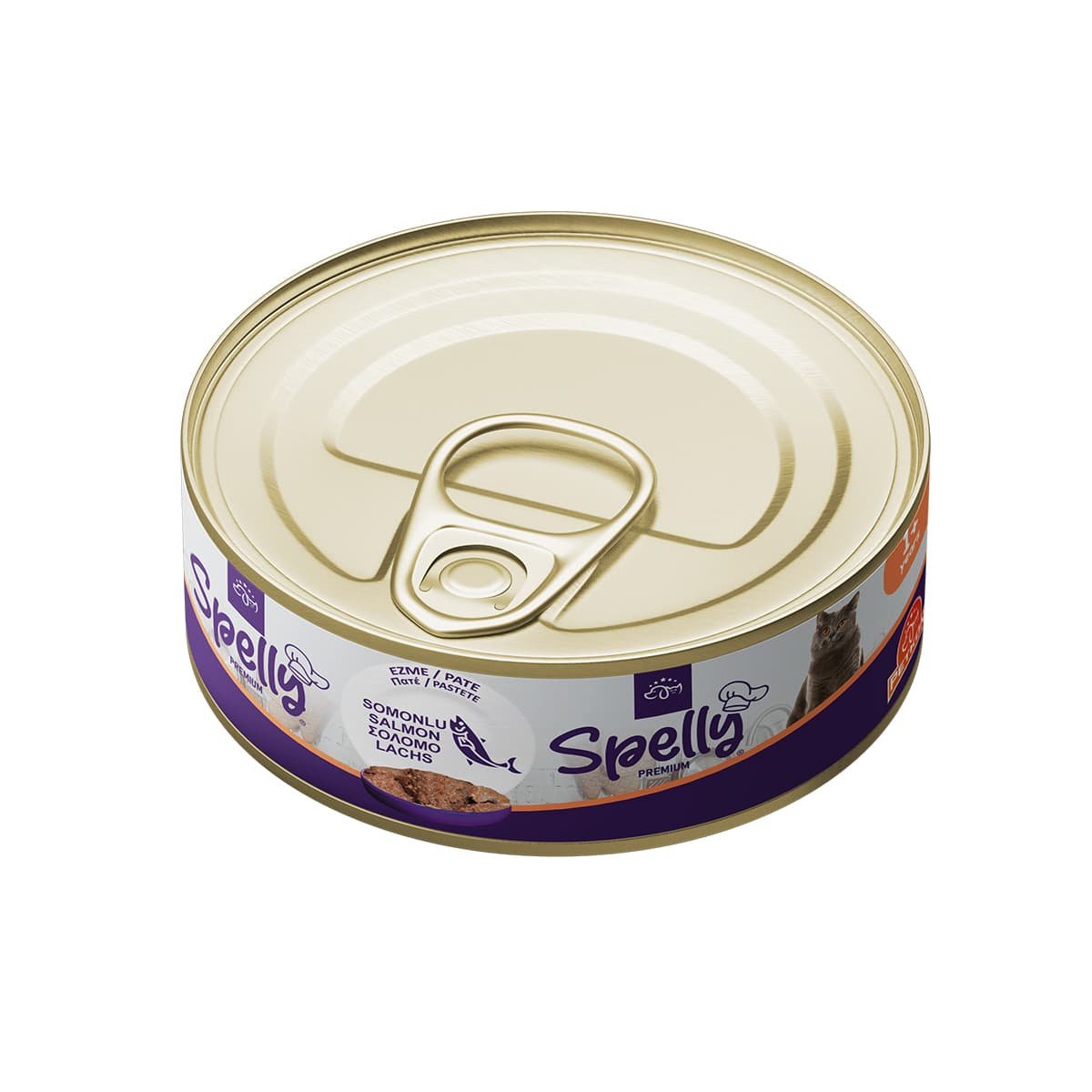 spelly-cat-solmon-100gr Spelly Premium Πατέ Σολομός για Ενήλικες Γάτες 100gr